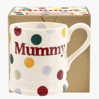 Emma Bridgewater Polka Dot Mummy 1/2 Pint Mug Boxed-0