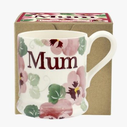 Emma Bridgewater Pink Pansy Mum 1/2 Pint Mug-12758