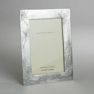 Lancaster & Gibbings Scratched Flowers Photo Frame Medium-0