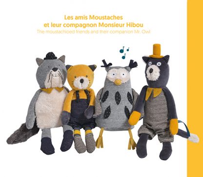 Moulin Roty 'Les Moustaches' Musical Owl-0