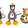 Moulin Roty 'Les Moustaches' Yellow Ring Rattle-12871