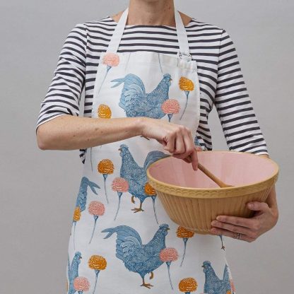 Thornback & Peel Chicken & Carnation Apron-0