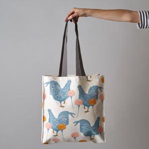 Thornback & Peel Chicken & Carnation Tote-0