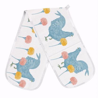 Thornback & Peel Chicken & Carnation Oven Glove-12990