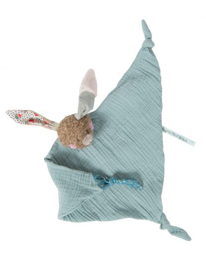 Moulin Roty 'Les Jolis trop Beaux' Rabbit Muslin Comforter-0