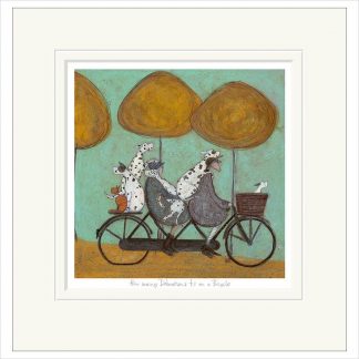 Sam Toft Limited Edition Print - How Many Dalmatians Fit on a Bicycle?-0