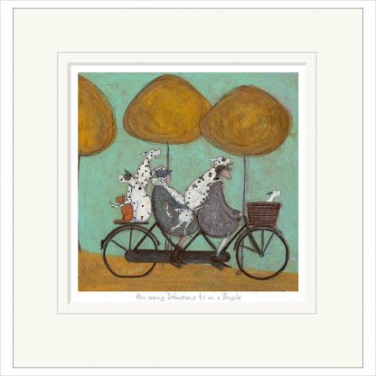Sam Toft Limited Edition Print - How Many Dalmatians Fit on a Bicycle