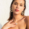 Tutti & Co Mineral Necklace in Gold NE476G - Image 4