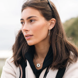 Tutti & Co Mineral Necklace in Silver NE476S