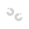 Tutti & Co Leopard Earrings Silver EA299S-13500