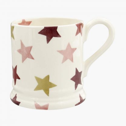 Emma Bridgewater Pink and Gold Star 1/2 Pint Mug-13613