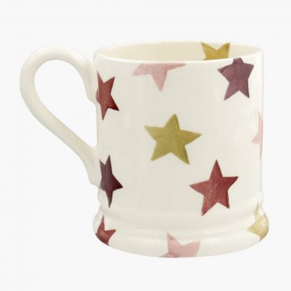Emma Bridgewater Pink and Gold Star 1/2 Pint Mug-13614