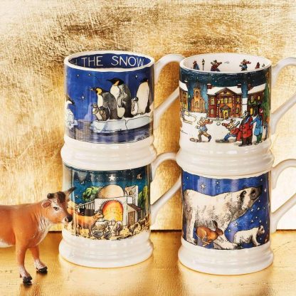 Emma Bridgewater Winter Penguins 1/2 Pint Mug-0