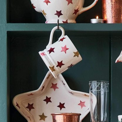Emma Bridgewater Pink and Gold Star 1/2 Pint Mug-0