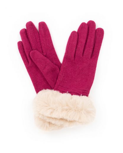 Powder Tamara Wool Gloves - Fuschia-13789
