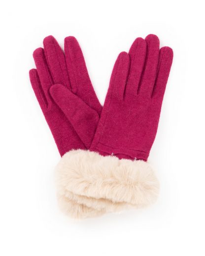 Powder Tamara Wool Gloves - Fuschia-13789