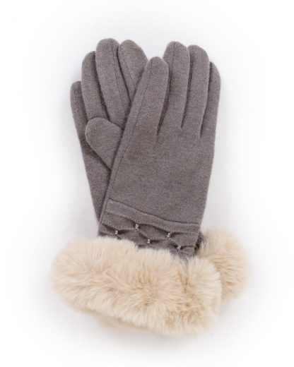 Powder Tamara Wool Gloves - Slate-13791