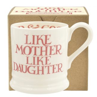 Emma Bridgewater Pink Toast "Like Mother Like Daughter' 1/2 Pint Mug-0