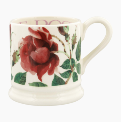 Emma Bridgewater Flowers Red Rose 1/2 Pint Mug