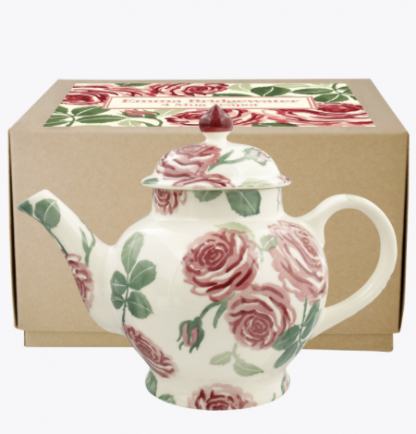 Emma Bridgewater Pink Roses 4 Mug Teapot Boxed-13851