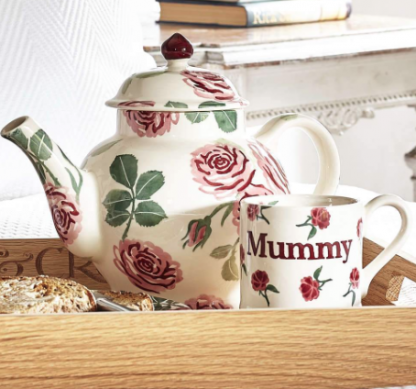 Emma Bridgewater Pink Roses 4 Mug Teapot Boxed-0