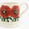 Emma Bridgewater Flowers Red Anemone 1/2 Pint Mug-13858