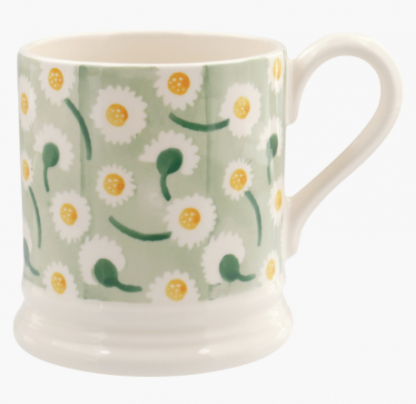 Emma Bridgewater Daisy Light Green 1/2 Pt Mug-13887