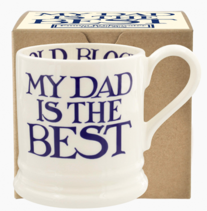 Emma Bridgewate rBlue Toast & Marmalade My Dad is the Best 1/2 Pint Mug Boxed-0