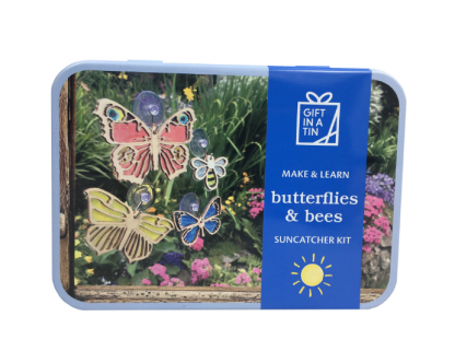 Gift in a tin - Butterflies & Bees Suncatcher Kit