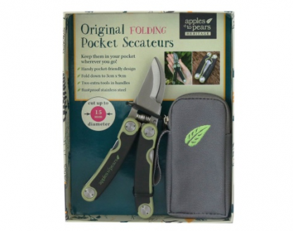 Apples to Pears - Folding Pocket Secateurs - Apple Green