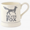 Emma Bridgewater Bright Mugs Silver Fox 1/2 Pint Mug
