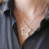 Tutti & Co North Star Necklace-Silver
