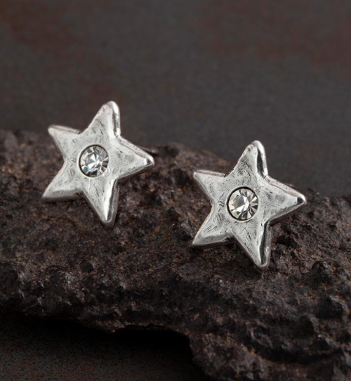 Danon Star Shine Crystal Stud Earrings