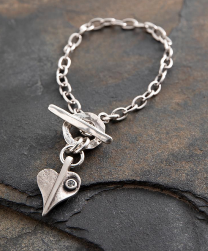Danon Crystal Leaf of Love Delicate Bracelet