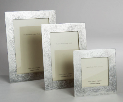 Lancaster & Gibbings Pewter Handwriting Frame 6"x 4" - Image 4