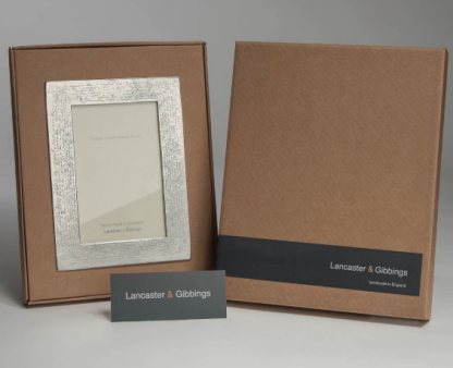 Lancaster & Gibbings Pewter Handwriting Frame 6"x 4" - Image 3