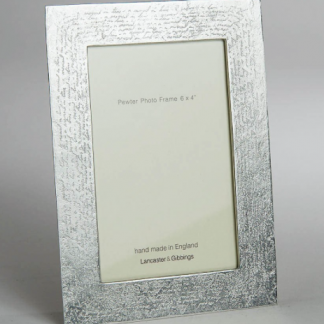 Lancaster & Gibbings Pewter Handwriting Frame 6"x 4"
