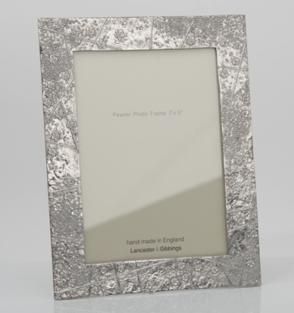 Lancaster & Gibbings Pewter Blossom Frame 7"x 5"