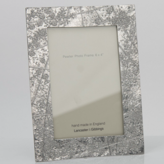 Lancaster & Gibbings Pewter Blossom Frame 6'x 4"