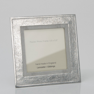 Lancaster & Gibbings Pewter Bantham Frame 3.5"x 3.5"