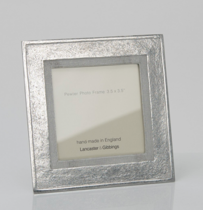 Lancaster & Gibbings Pewter Bantham Frame 3.5"x 3.5"