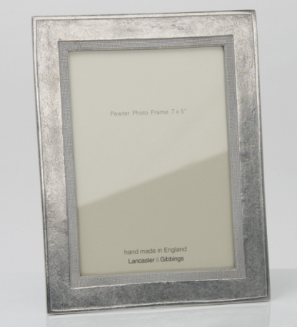 Lancaster & Gibbings Pewter Bantham Frame 7"x 5"