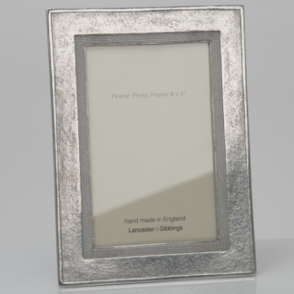 Lancaster & Gibbings Pewter Bantham Frame 6"x 4"