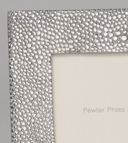 Lancaster & Gibbings Pewter Shagreen Frame 7"x 5" - Image 3