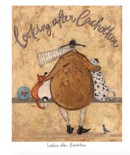 Sam Toft Limited Edition Print - Looking After Each other - Image 2