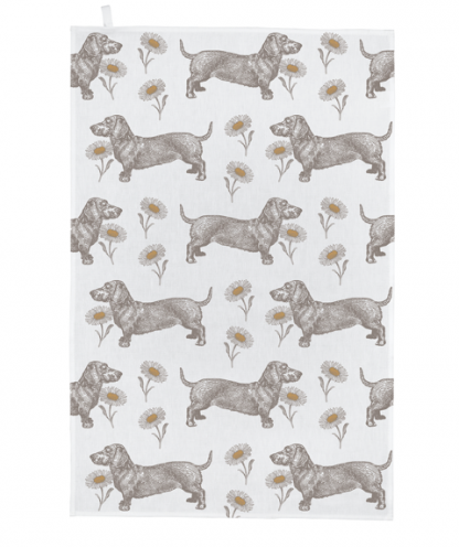 Thornback & Peel Dog & Daisy Tea Towel - Image 2