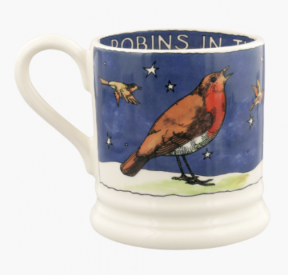 Emma Bridgewater Robins In The Snow 1/2 Pint Mug - Image 2