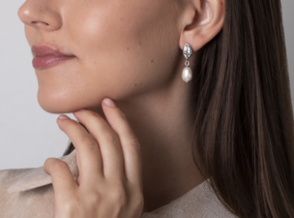 Claudia Bradby Cowrie Pearl Studs - Image 3