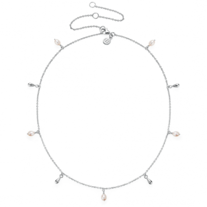 Claudia Bradby Lagertha Silver Drop Choker Necklace - Image 2