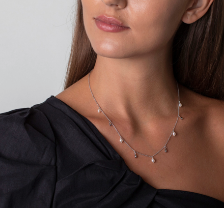Jodee Dainty Colorful Zircon Water Drop Choker Necklace – Venus Rising™  Jewelry